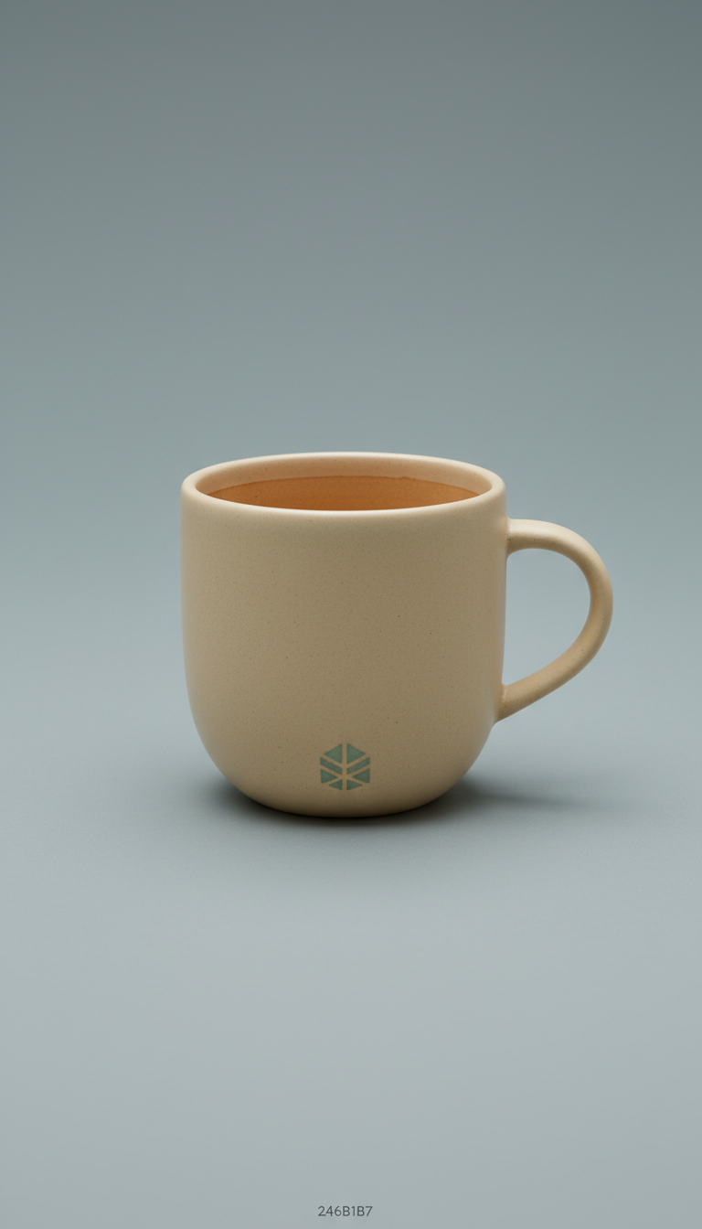 Keramiktasse mit matter Glasur